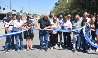 De Grandis inauguró la remodelación integral del bulevar América en la zona oeste de la ciudad