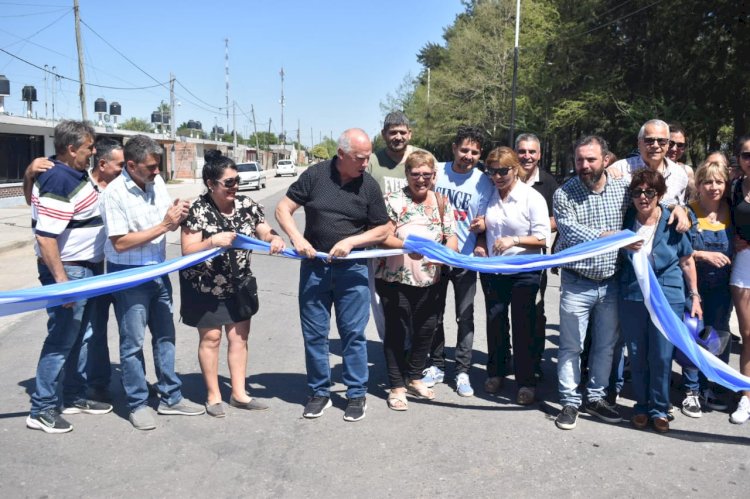 De Grandis inauguró la remodelación integral del bulevar América en la zona oeste de la ciudad