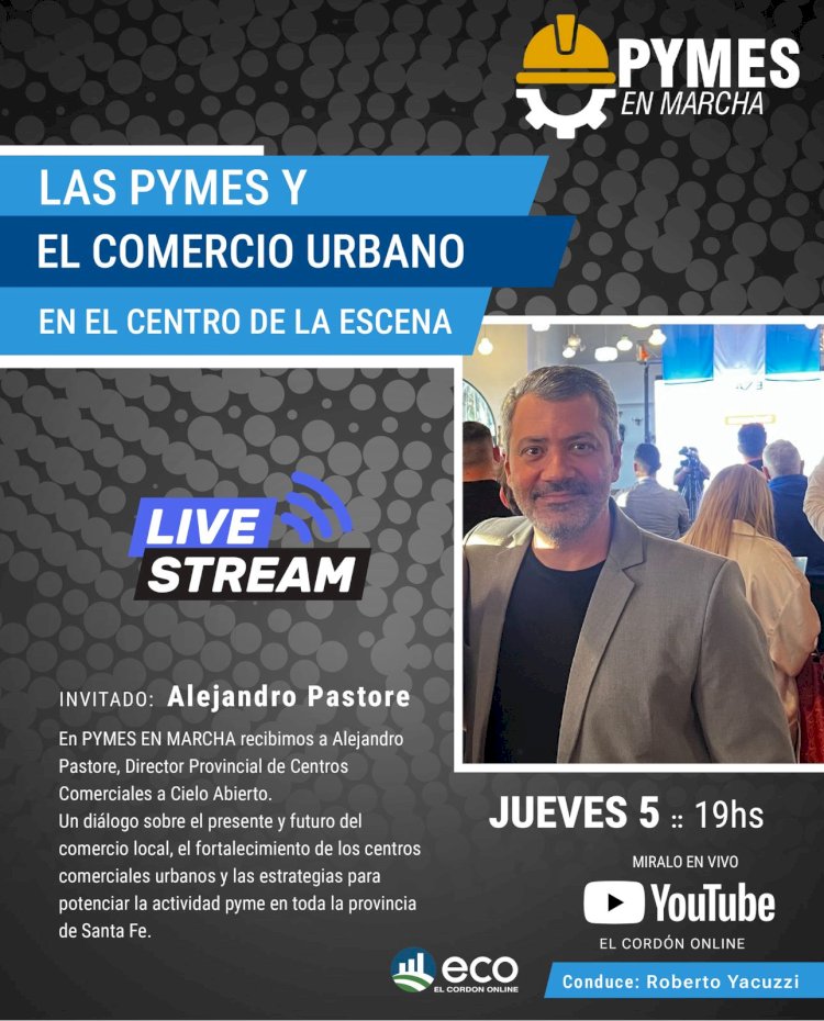 Comercio urbano y desarrollo regional: Alejandro Pastore visitó Pymes en Marcha.